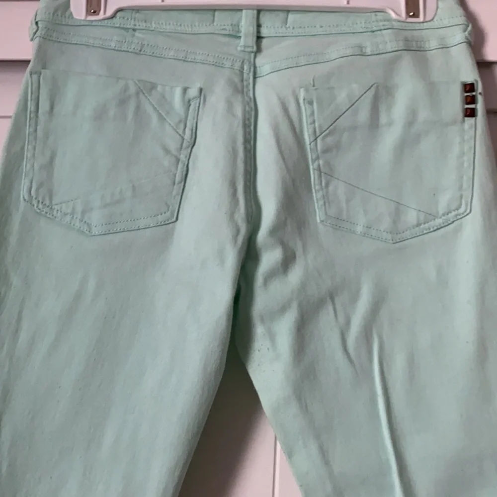 Kardashian Kollection Mint Green Skinny Stretch Jeans - Picture 4 of 8